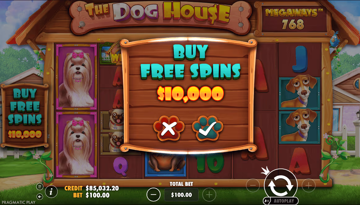 The Dog House — крупный выигрыш